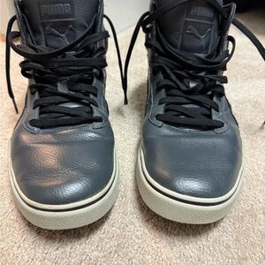 Puma Men's Charcoal High-Top Sneakers